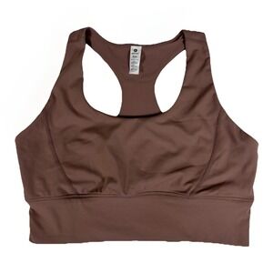 90 Degree by Reflex Sports Bra Size XXL Rose Brown Wireless EUC